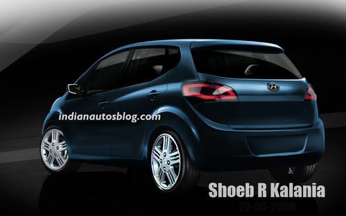 對(duì)手鈴木奧拓 疑似現(xiàn)代微車(chē)效果圖曝光