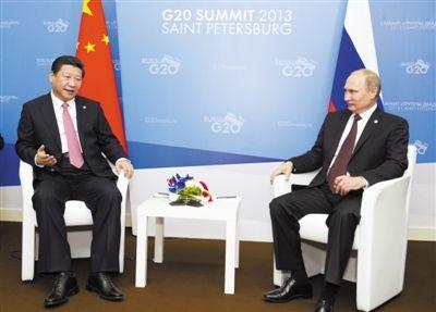 昨日,國家主席習(xí)近平在圣彼得堡會(huì)見俄羅斯總統(tǒng)普京。新華社記者 黃敬文 攝