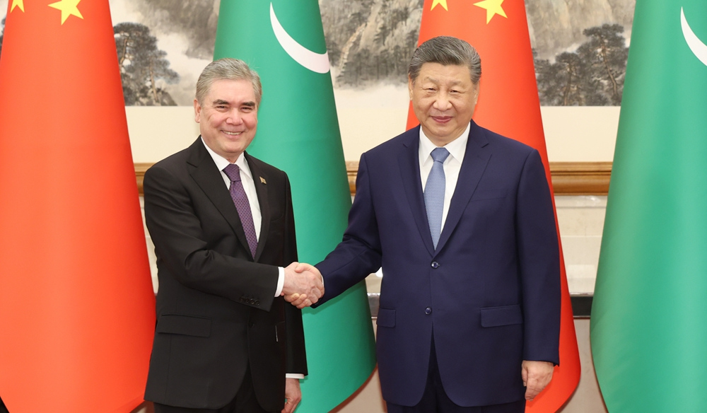 習近平會見土庫曼斯坦民族領袖、人民委員會主席別爾德穆哈梅多夫