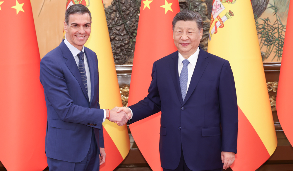 習近平會見西班牙首相桑切斯