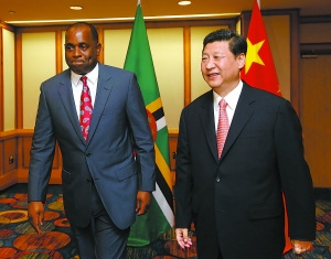 習近平向多米尼克總理致新婚祝福